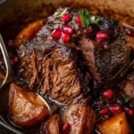 Balsamic Pomegranate Braised Pot Roast First Image