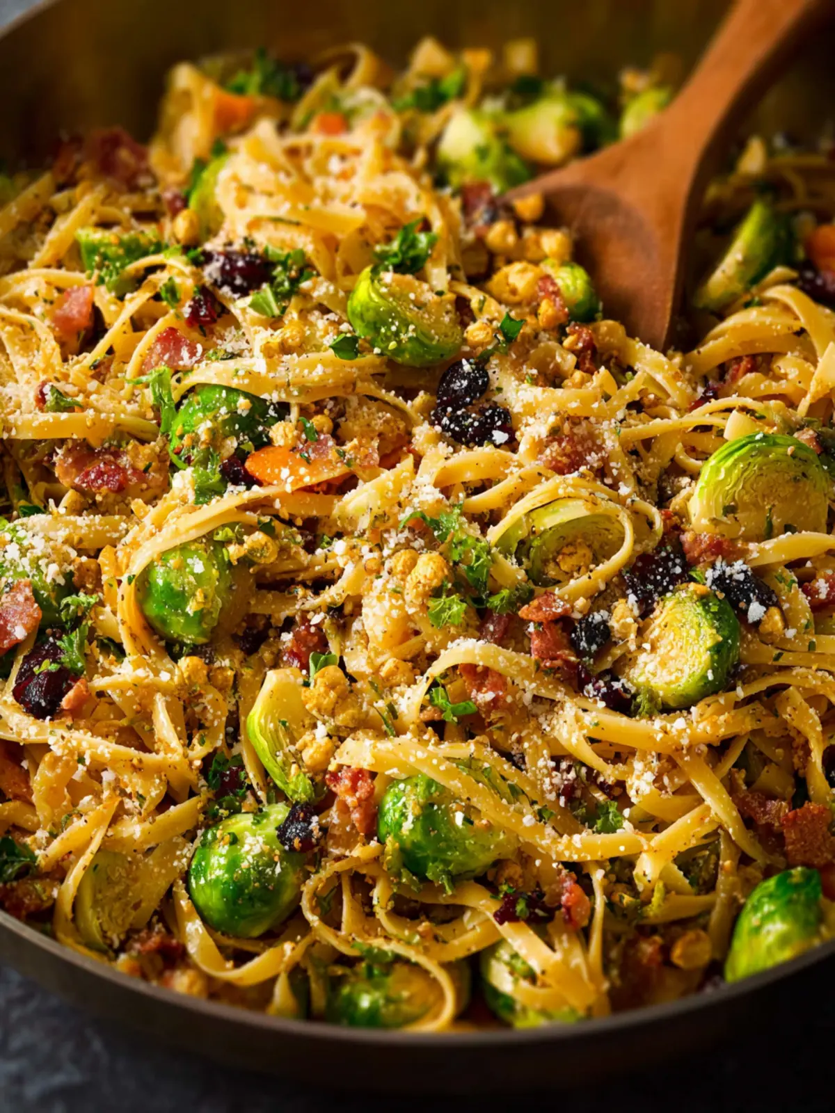 Brussels Sprouts Pasta with Brown Butter First Image