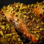 Air Fryer Pistachio Crusted Salmon First Image