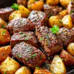 Garlic Butter Steak and Potatoes Skillet First Image