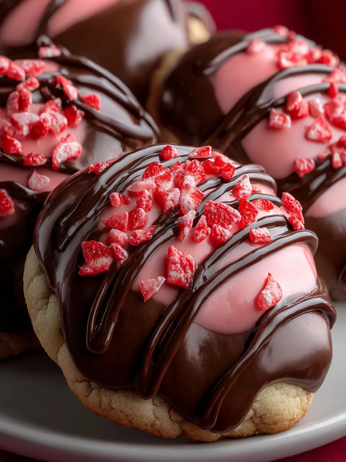 Indulge in Chocolate Covered Strawberry Cookies Delight First Image