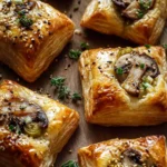 Irresistible Mushroom and Leek Puff Pastry Bites Recipe First Image