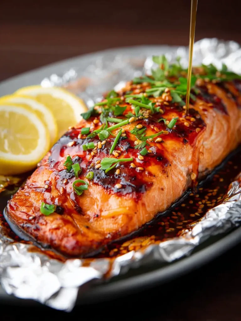 Brown Sugar Soy Sauce Salmon First Image