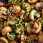 Garlic Butter Mushrooms First Image