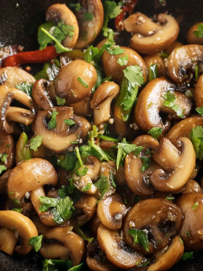 Garlic Butter Mushrooms First Image