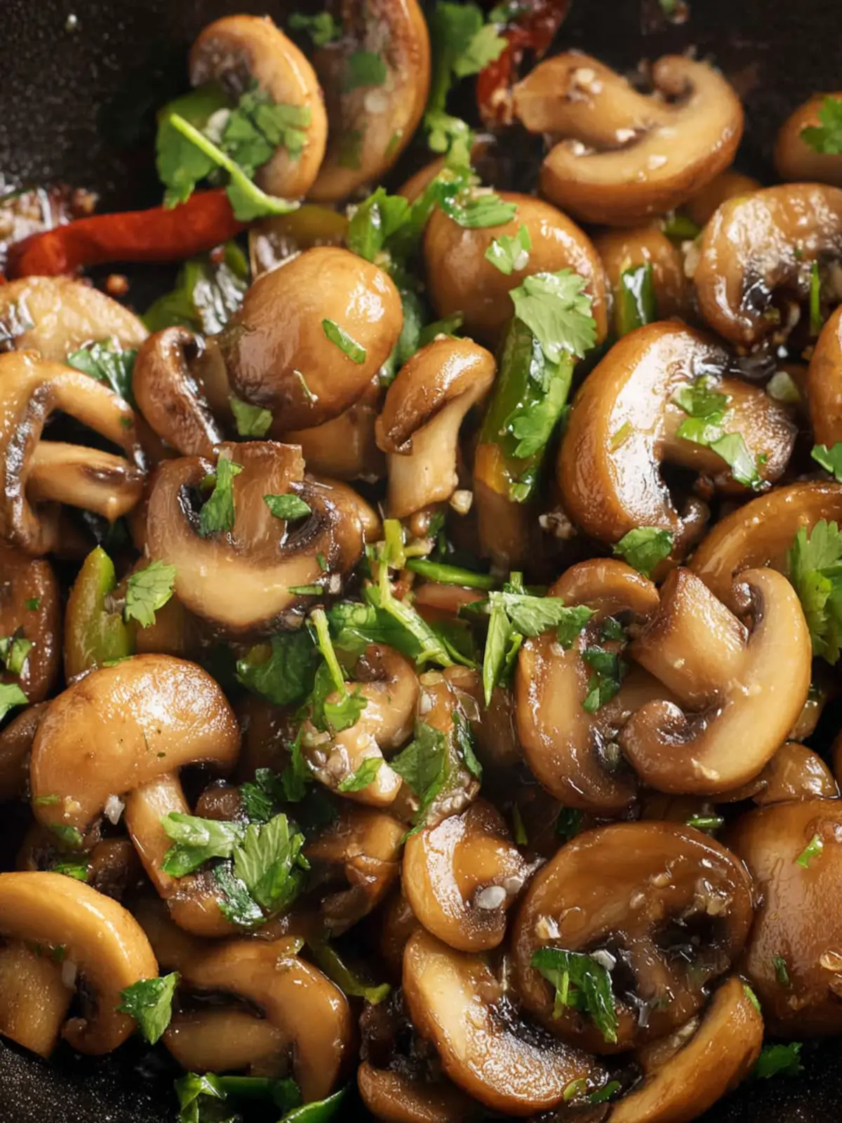 Garlic Butter Mushrooms First Image