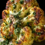 Savory Roasted Cauliflower with Parmesan and Pesto First Image