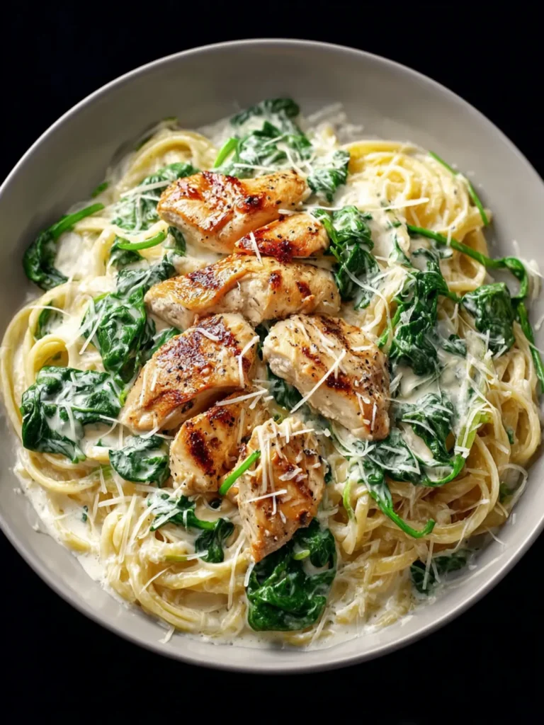 Chicken Spinach Alfredo First Image
