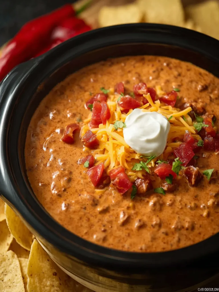 Crock Pot Chili Cheese Dip First Image