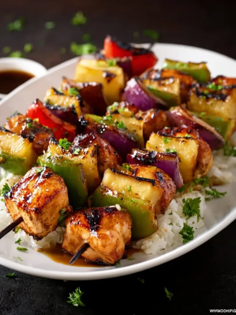 Hawaiian Chicken Kabobs Recipe First Image