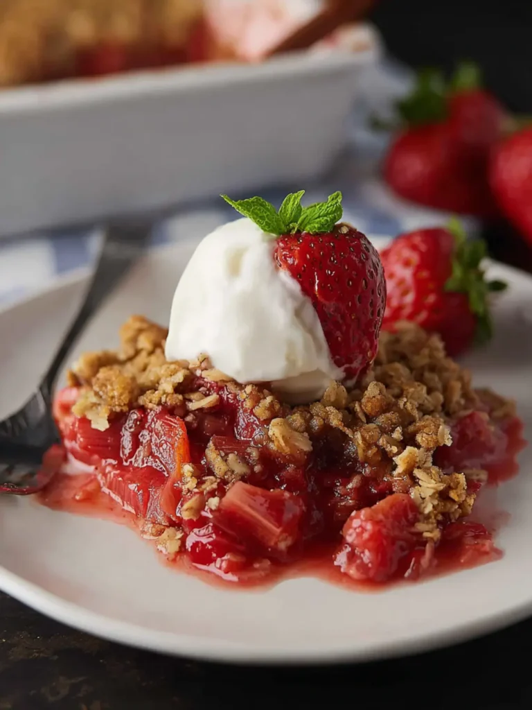 Strawberry Rhubarb Crisp First Image