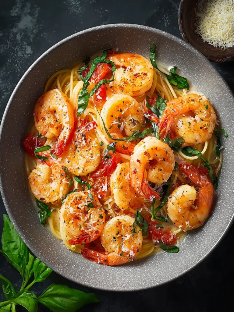 Tuscan Shrimp Pasta First Image