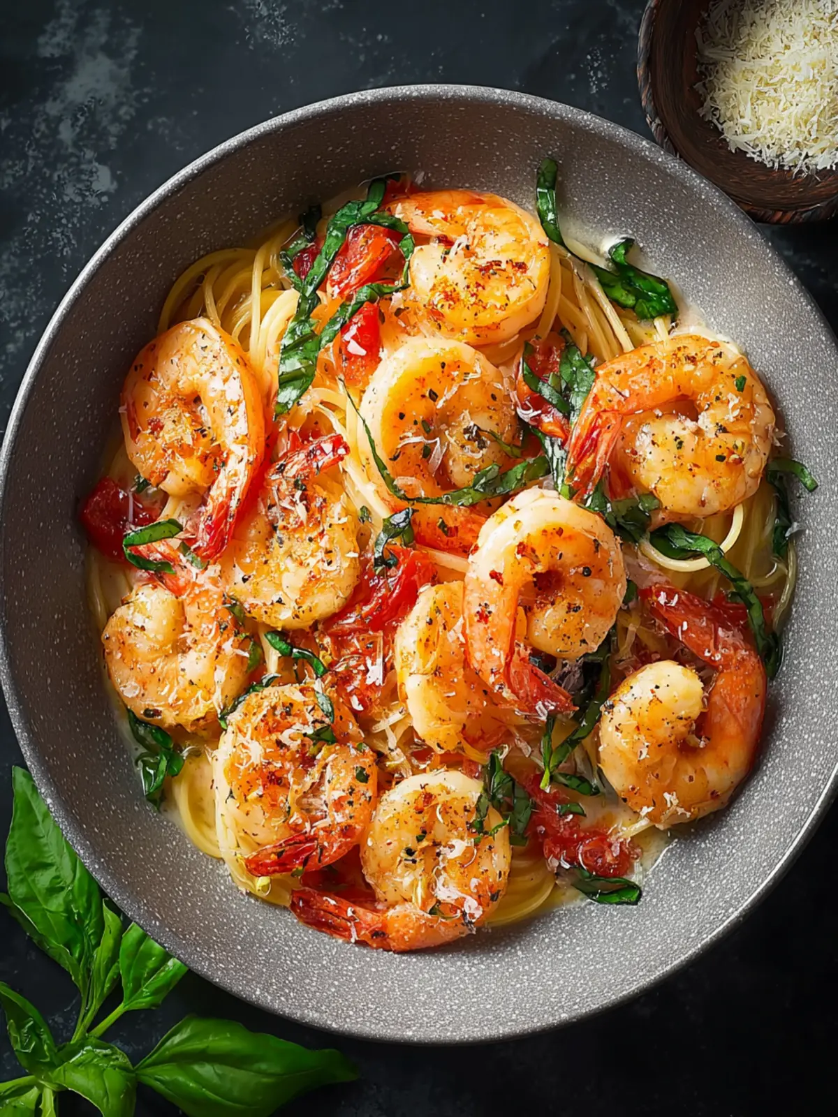 Tuscan Shrimp Pasta First Image