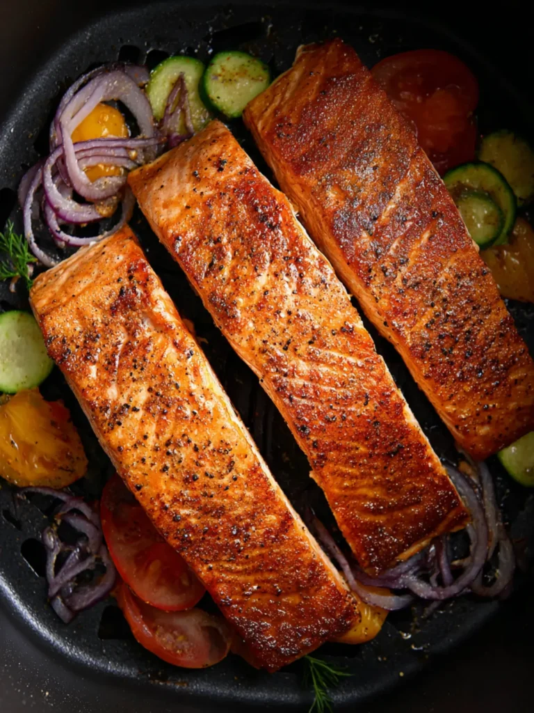 Air Fryer Salmon First Image