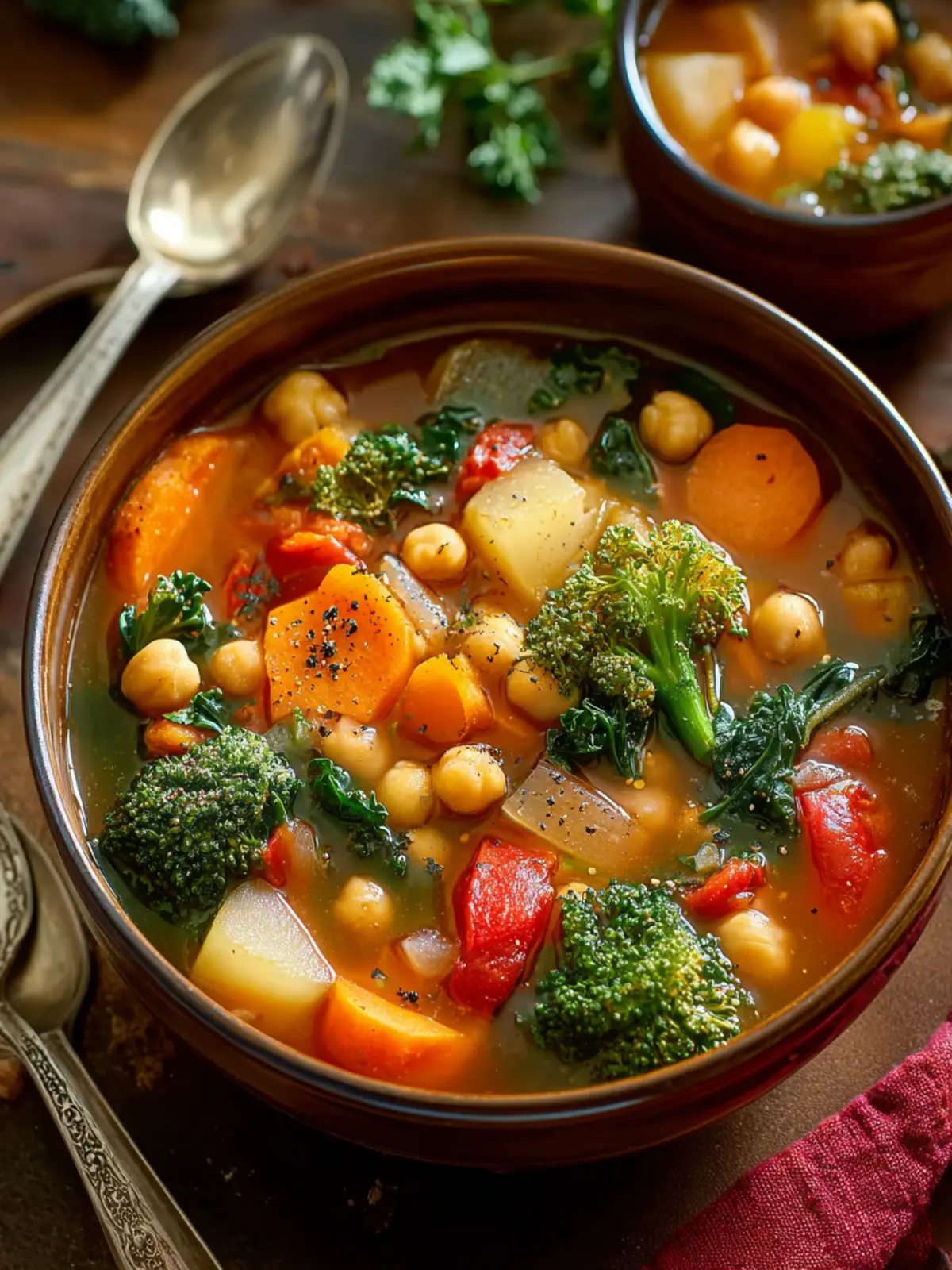 Chickpea Veggie Soup First Image