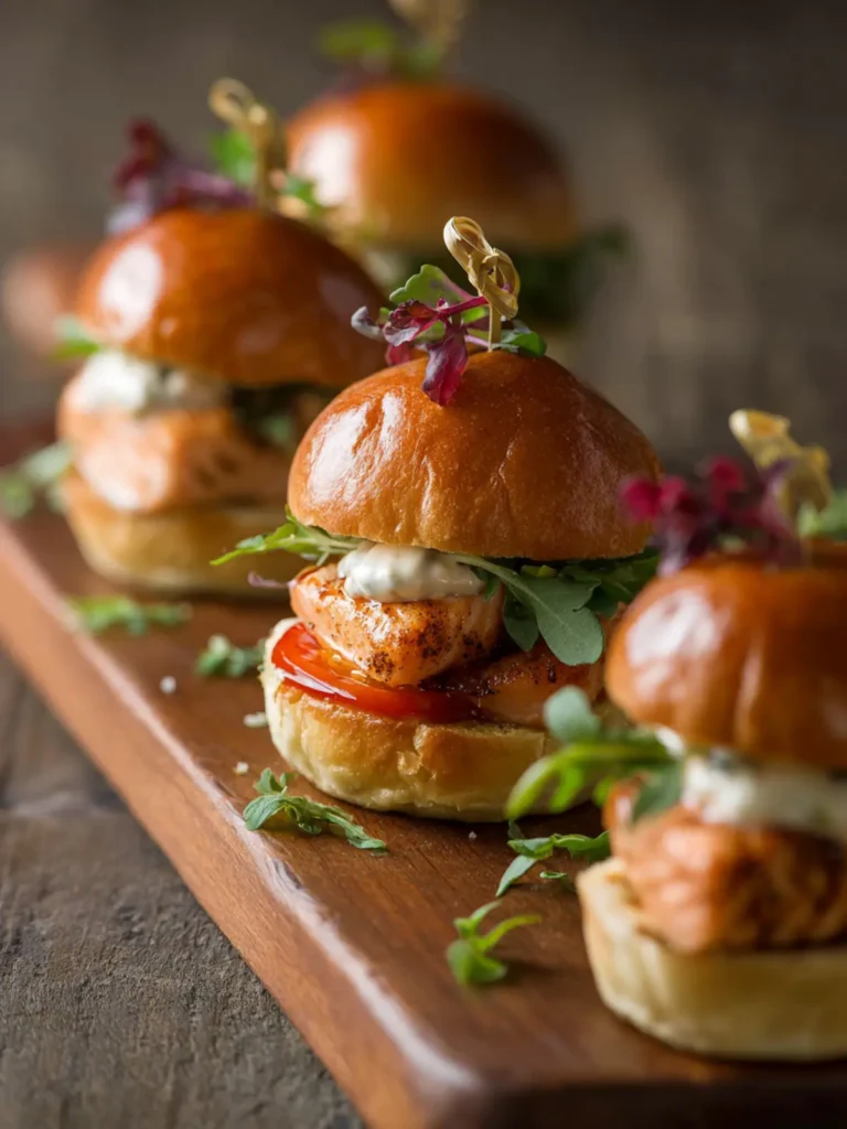 Salmon Sliders First Image