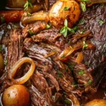 Slow Cooker French Onion Pot Roast First Image