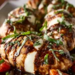 balsamic baked chicken mozzarella First Image