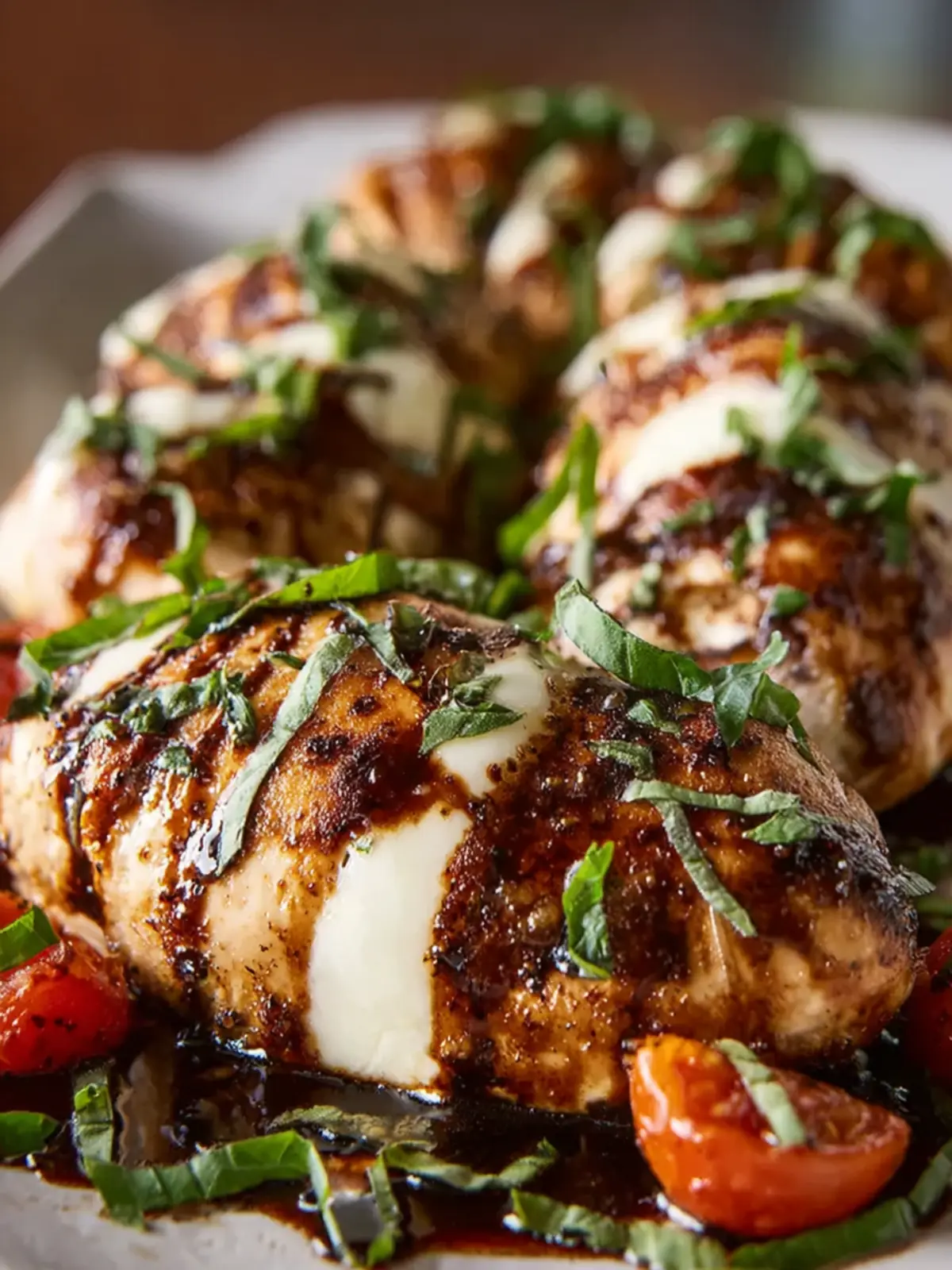 balsamic baked chicken mozzarella First Image
