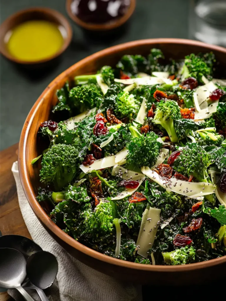 kale broccoli salad poppyseed dressing First Image